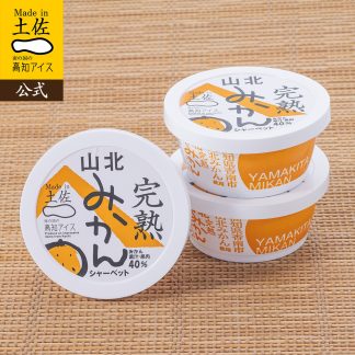 完熟山北みかんシャーベット 3個