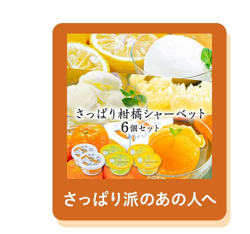 さっぱりシャーベット6個セット